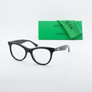 Bottega Veneta BV1064O 001 Cat Eye Eyeglasses – Black 52mm